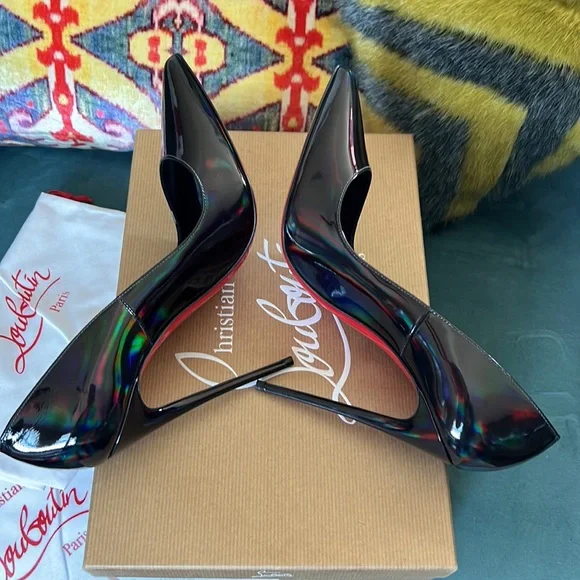 Christian Louboutin So Kate 120 pumps - Patent leather, Psychic Black, size 40.5 - Picture 5 of 9